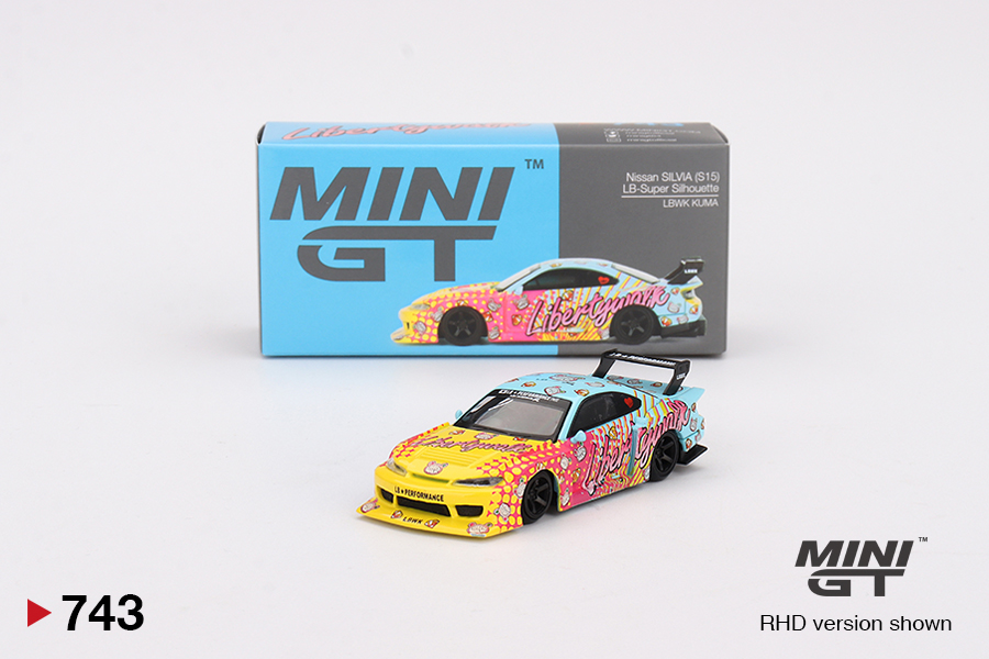 MINI GT #743 — Nissan LB-Super Silhouette S15 SILVIA LBWK KUMA