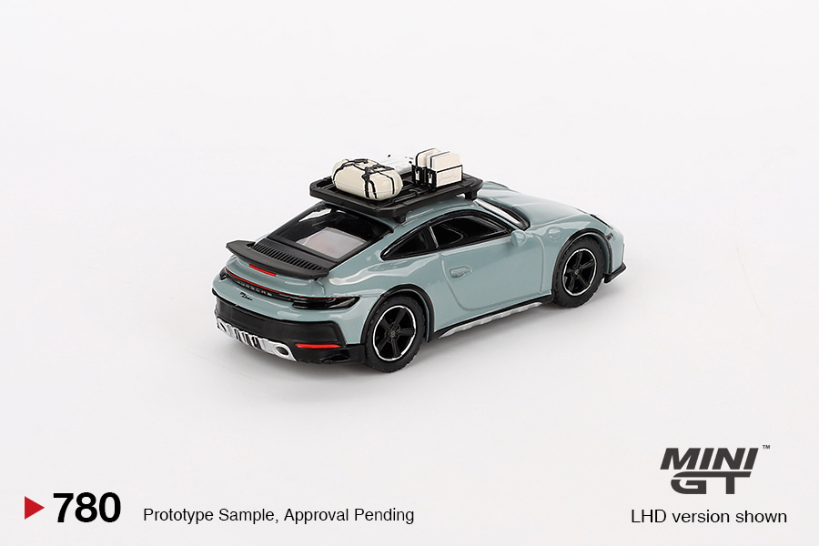 MINI GT #780 — Porsche 911 Dakar Shade Green Metallic - Image 4