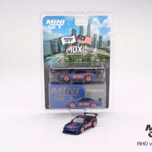 MINI GT #749 — Nissan Silvia (S15) Top Secret Matte Blue w/ Red Accent [ 2024 Malaysia Diecast Expo Exclusive ]