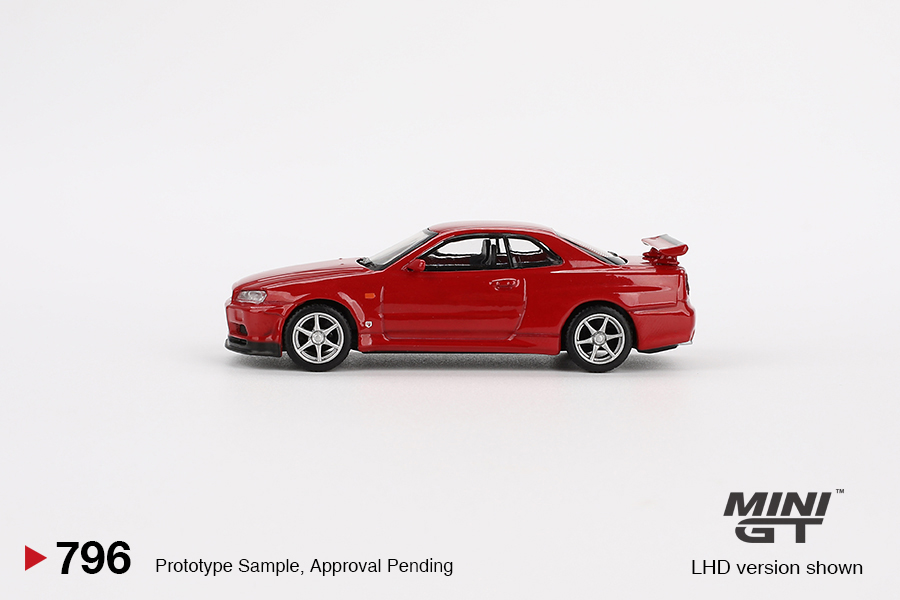 MINI GT #796 — Nissan Skyline GT-R (R34) V-Spec Active Red - Image 5