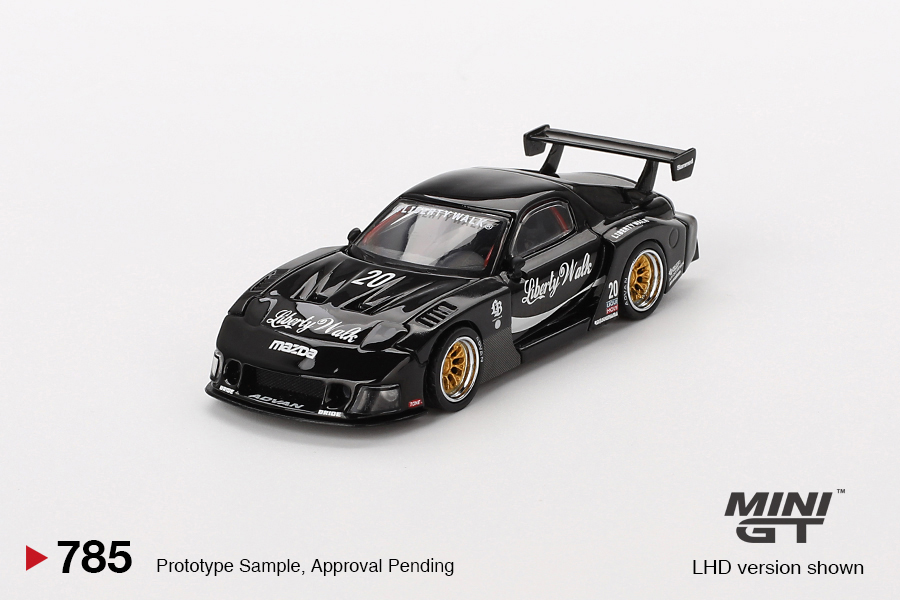 MINI GT #785 — MAZDA RX-7 LB-Super Silhouette Liberty Walk Black LHD / RHD version available - Image 3