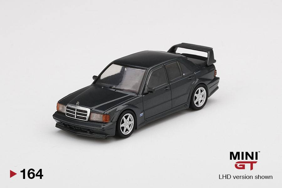 MINI GT #164 — Mercedes-Benz 190E 2.5-16 Evolution II Black Pearl Metallic - Image 3