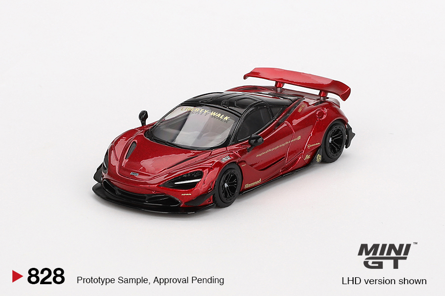MINI GT #828 — McLaren 720S LB★Works Gem Red - Image 3