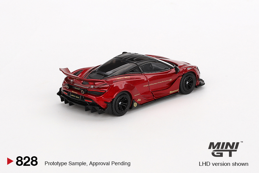 MINI GT #828 — McLaren 720S LB★Works Gem Red - Image 4