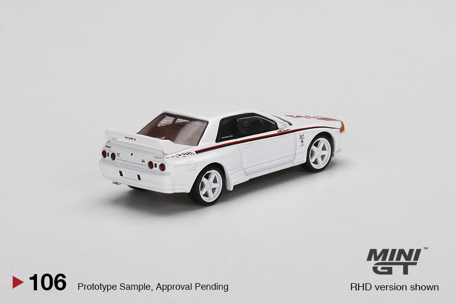 MINI GT #106 — Nissan Skyline GT-R (R32) Nismo S-Tune White - Image 4