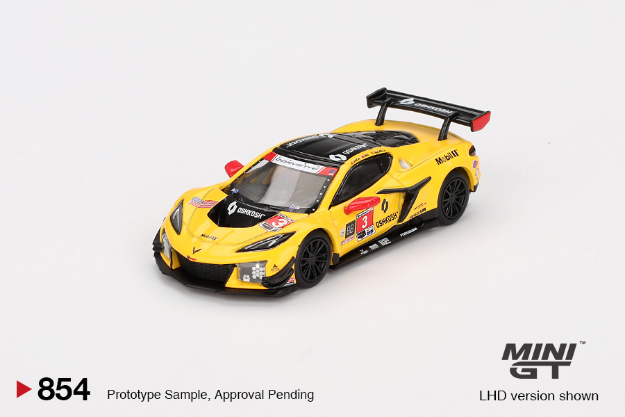 MINI GT #854 — Chevrolet Corvette Z06 GT3.R #3 Corvette Racing by Pratt Miller Motorsports 2024 IMSA Daytona 24 Hrs - Image 3