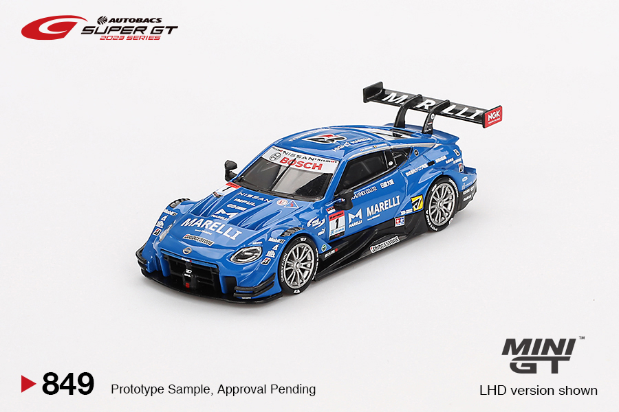MINI GT #849 — Nissan Z GT500 #1 MARELLI IMPUL Z TEAM IMPUL 2023 SUPER GT SERIES - Image 3