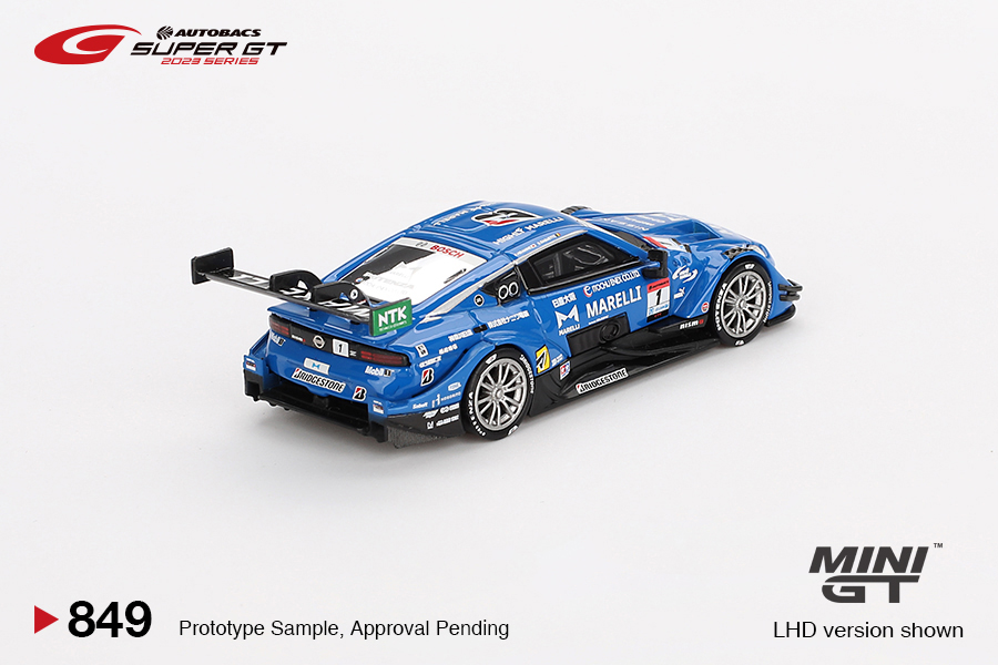 MINI GT #849 — Nissan Z GT500 #1 MARELLI IMPUL Z TEAM IMPUL 2023 SUPER GT SERIES - Image 4