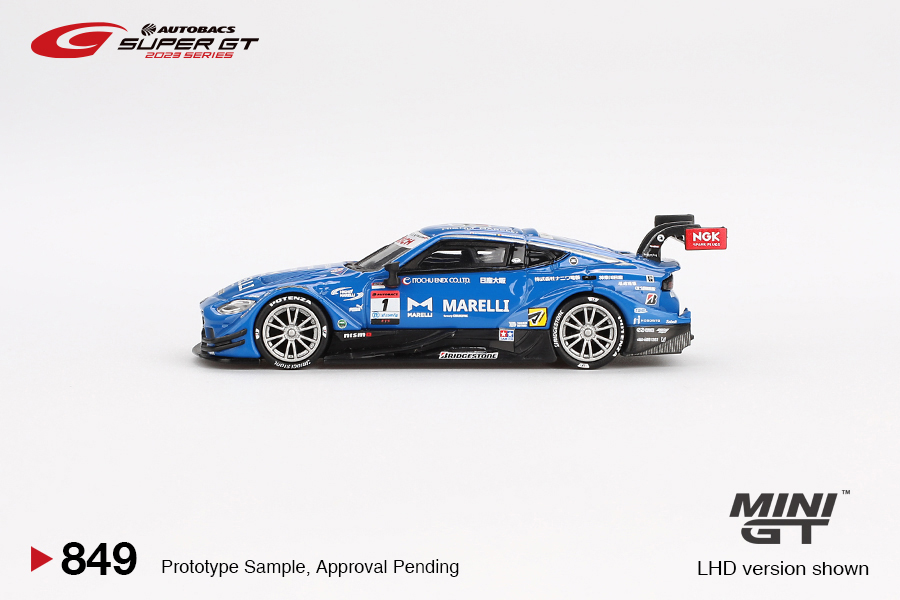 MINI GT #849 — Nissan Z GT500 #1 MARELLI IMPUL Z TEAM IMPUL 2023 SUPER GT SERIES - Image 5