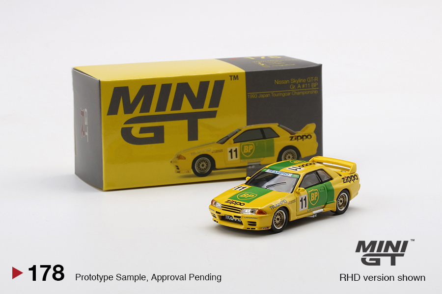 MINI GT #178 — Nissan Skyline GT-R (R32) Gr. A #11 BP 1993 Japan Touringcar Championship