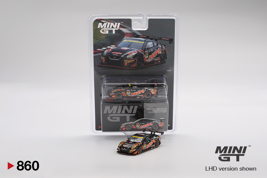 MINI GT #860 — Nissan GT-R NISMO GT3 #10 "PONOS GAINER GT-R" GAINER 2023 SUPER GT SERIES