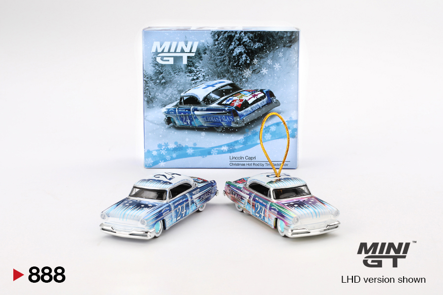 MINI GT #888 — Lincoln Capri Christmas Hot Rod by Tim Sadchikov 2024 Christmas Edition - Image 3