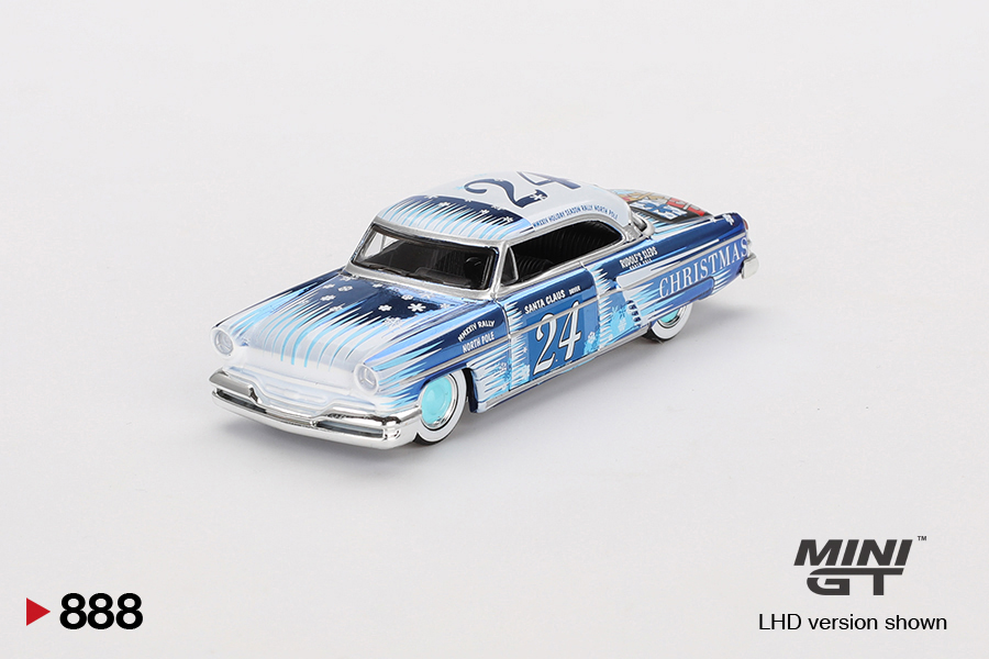 MINI GT #888 — Lincoln Capri Christmas Hot Rod by Tim Sadchikov 2024 Christmas Edition - Image 4