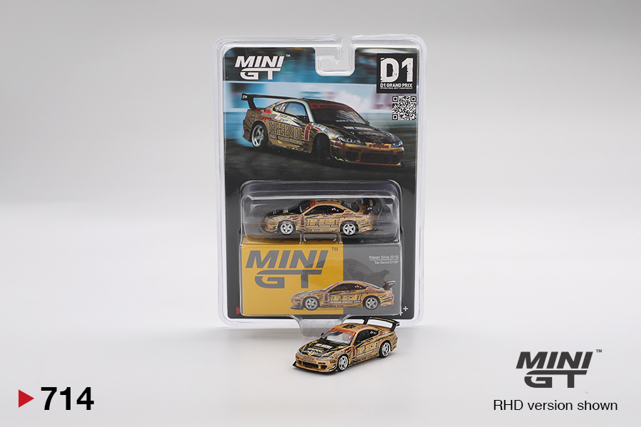 MINI GT #714 — Nissan Silvia (S15) Top Secret D1GP