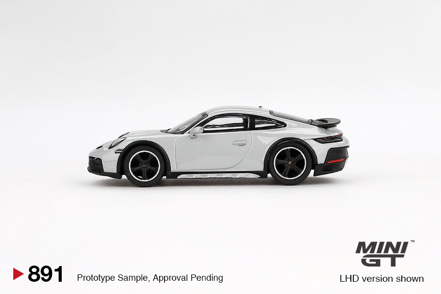 MINI GT #891 — Porsche 911 Dakar Ice Gray Metallic - Image 5