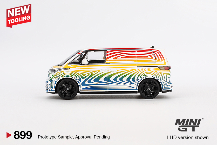 MINI GT #899 — Volkswagen ID. Buzz Prototype "Rainbow" - Image 4