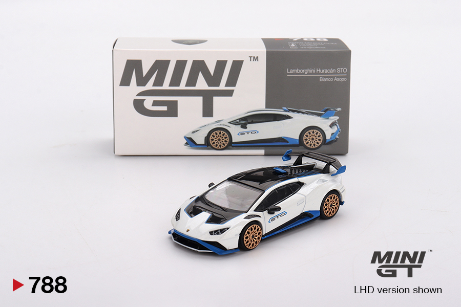 MINI GT #788 — Lamborghini Huracán STO Bianco Asopo