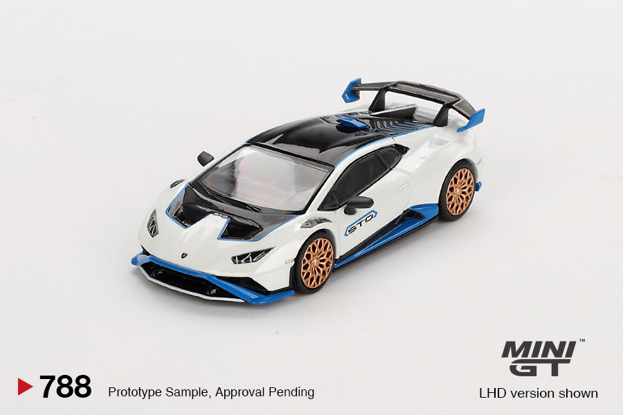 MINI GT #788 — Lamborghini Huracán STO Bianco Asopo - Image 3