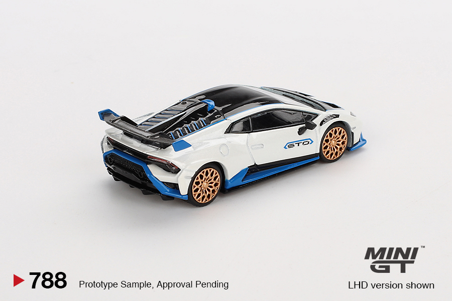 MINI GT #788 — Lamborghini Huracán STO Bianco Asopo - Image 4