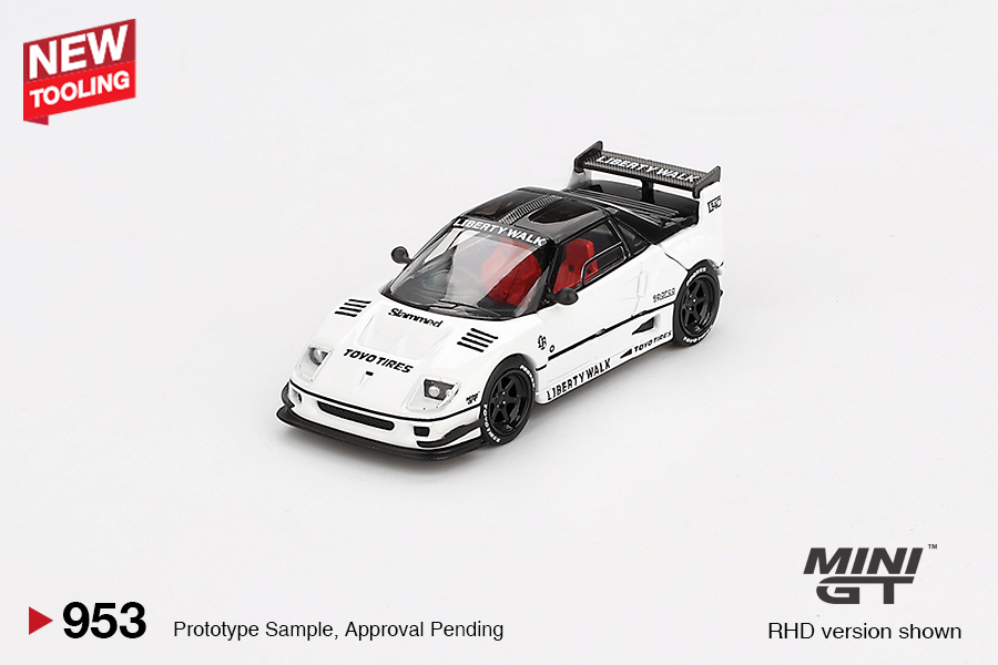 MINI GT #953 — Mazda AZ-1 Liberty Walk LB40 White 2024 Tokyo Auto Salon - Image 3