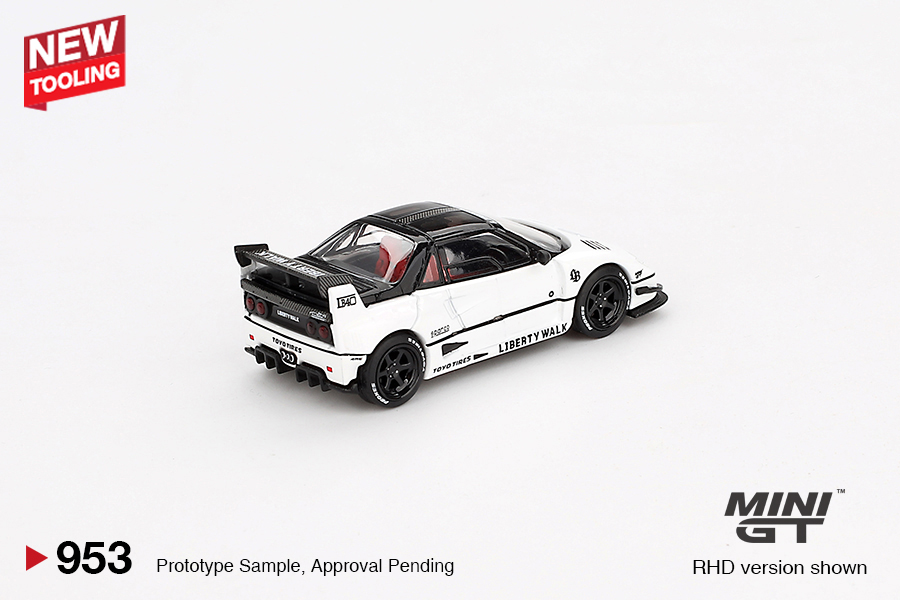 MINI GT #953 — Mazda AZ-1 Liberty Walk LB40 White 2024 Tokyo Auto Salon - Image 4