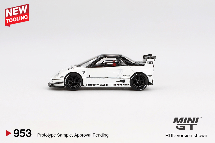 MINI GT #953 — Mazda AZ-1 Liberty Walk LB40 White 2024 Tokyo Auto Salon - Image 5