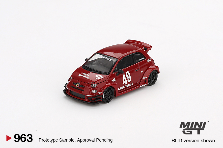 MINI GT #963 — LB-WORKS x Abas Works ABARTH 595 Red - Image 3