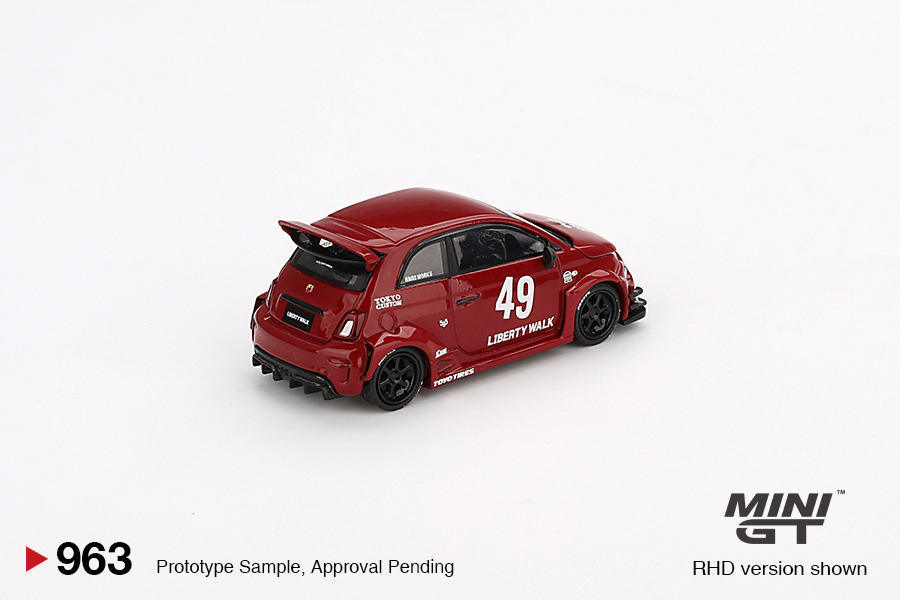 MINI GT #963 — LB-WORKS x Abas Works ABARTH 595 Red - Image 4