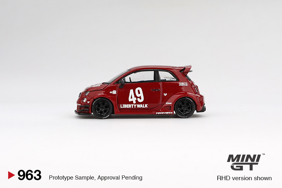MINI GT #963 — LB-WORKS x Abas Works ABARTH 595 Red - Image 5