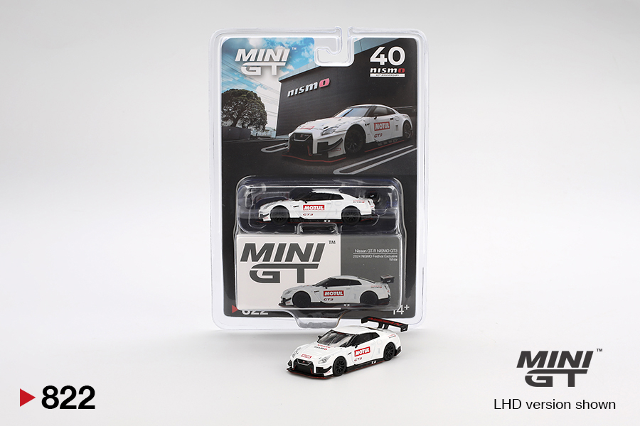 MINI GT #822 — Nissan GT-R NISMO GT3 White 2024 NISMO Festival Exclusive