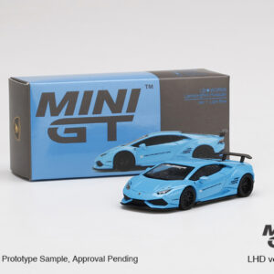 MINI GT #189 — LB★WORKS Lamborghini Huracán ver. 1 Light Blue