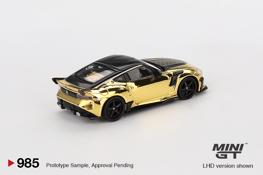 MINI GT #985 — Nissan Z VeilSide FFZ400 Gold Chrome - Image 4