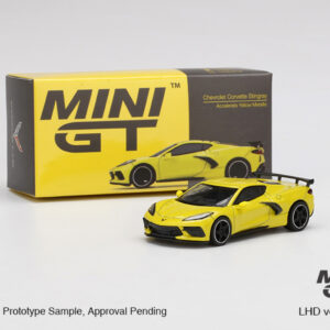 MINI GT #195 — Chevrolet Corvette Stingray Accelerate Yellow Metallic