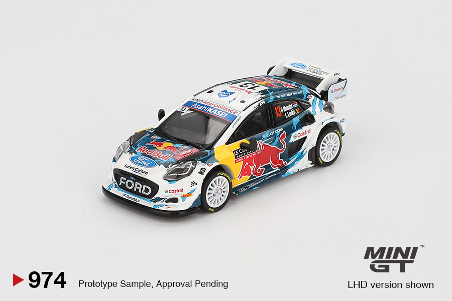 MINI GT #974 — Ford Puma Rally1 #13 M-Sport Ford WRT 2024 Rally Monte Carlo - Image 3