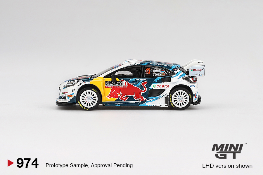 MINI GT #974 — Ford Puma Rally1 #13 M-Sport Ford WRT 2024 Rally Monte Carlo - Image 5