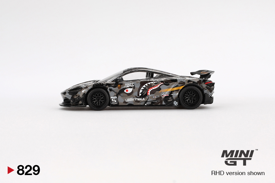 MINI GT #829 — McLaren 720S LB★Works LBWK*A BATHING APE CROSSOVER - Image 5