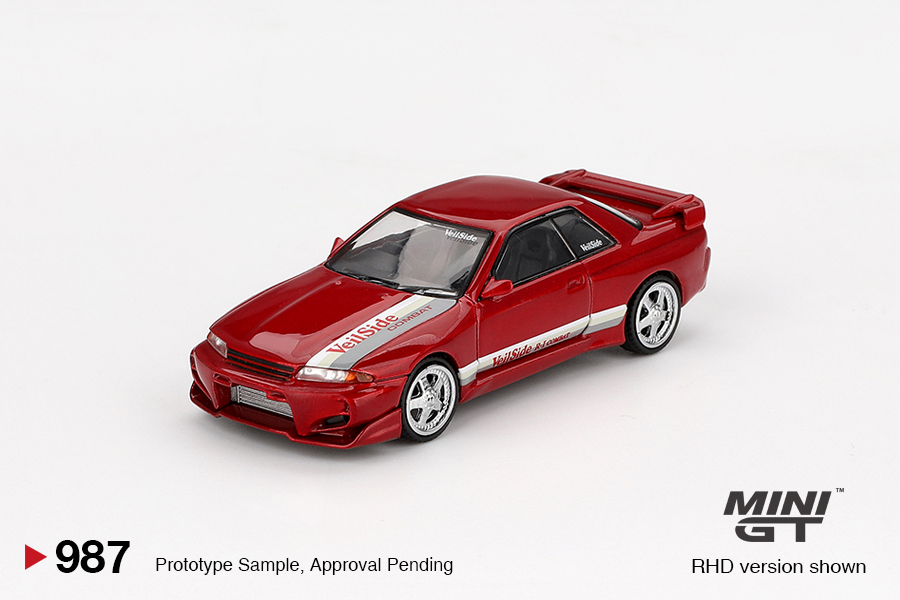 MINI GT #987 — Nissan Skyline GT-R (R32) VeilSide Combat C-I Gem Red - Image 3