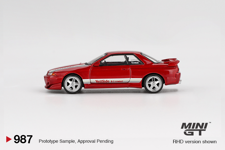 MINI GT #987 — Nissan Skyline GT-R (R32) VeilSide Combat C-I Gem Red - Image 5