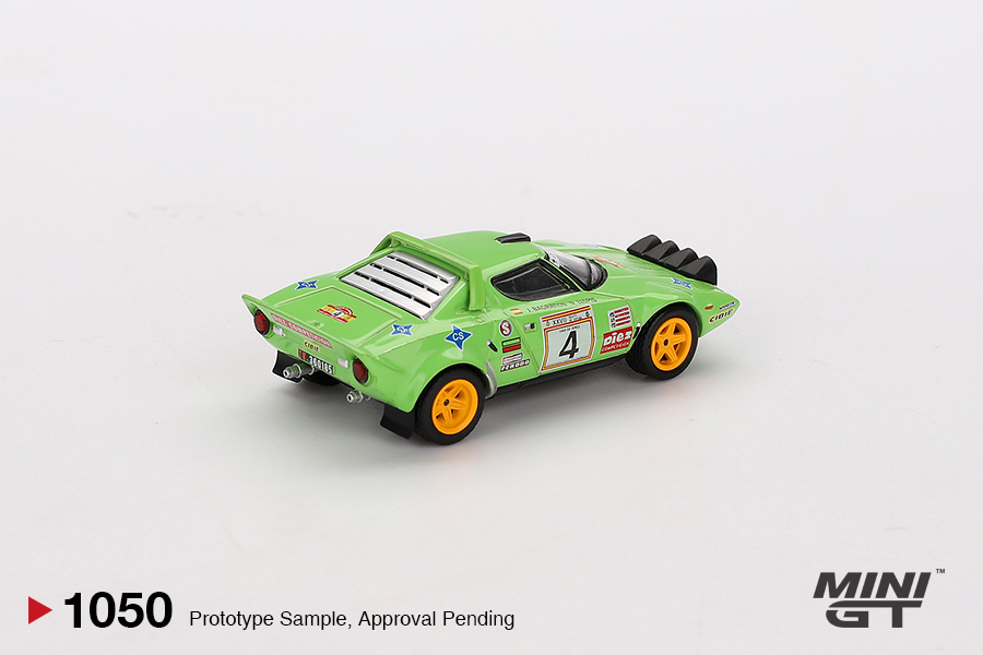 MINI GT #1050 — Lancia Stratos HF #4 1979 Spanish Rally Champion - Image 4