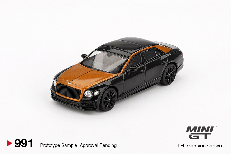 MINI GT #991 — Bentley Flying Spur Orange Flame / Onyx - Image 3