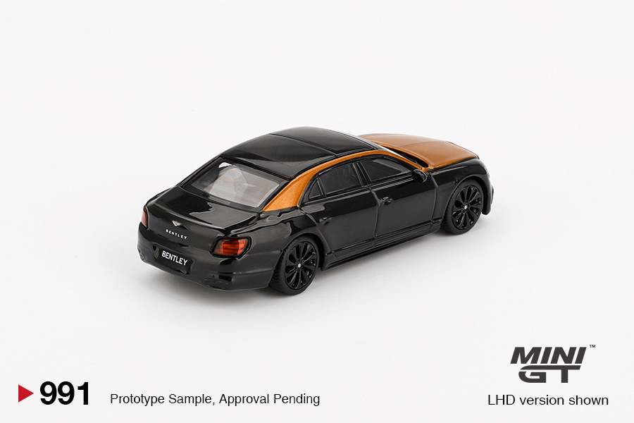MINI GT #991 — Bentley Flying Spur Orange Flame / Onyx - Image 4