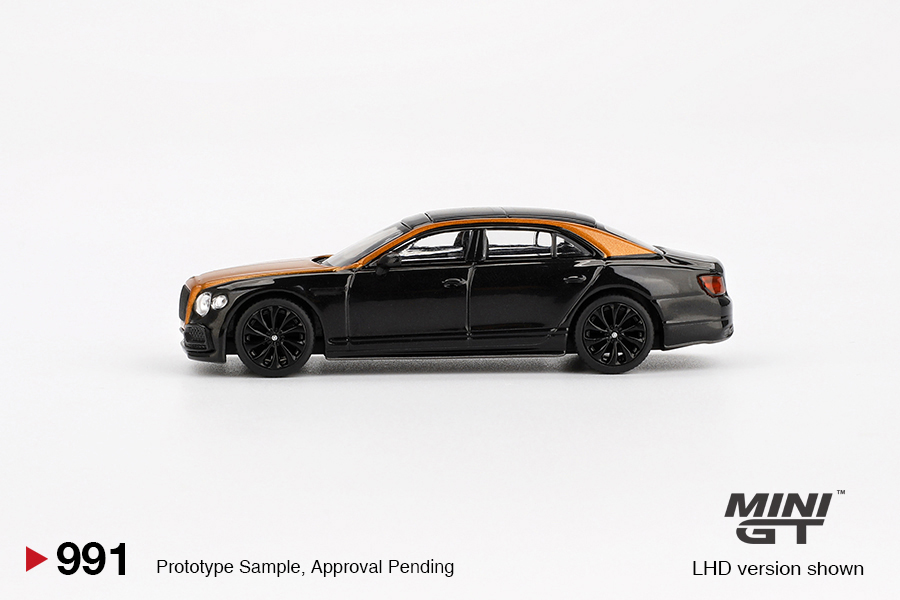 MINI GT #991 — Bentley Flying Spur Orange Flame / Onyx - Image 5