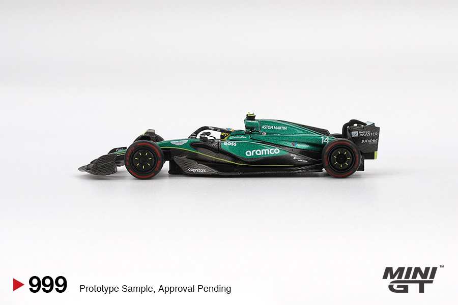 MINI GT #999 — Aston Martin AMR24 #14 Fernando Alonso 2024 F1 2024 Bahrain GP - Image 5