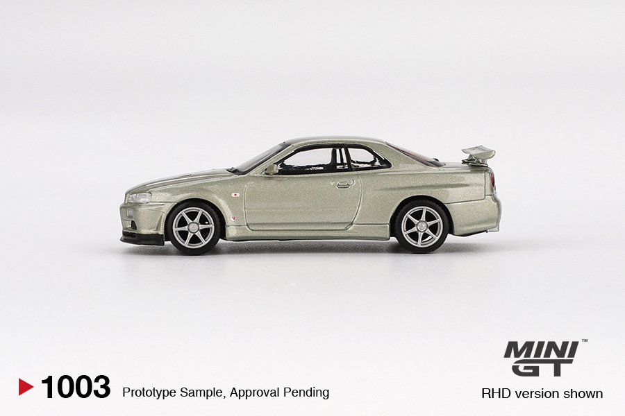 MINI GT #1003 — Nissan Skyline GT-R (R34) V-Spec II Nür Millenium Jade - Image 5