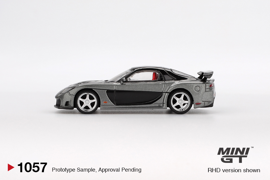 MINI GT #1057 — Mazda RX-7 VeilSide Fortune Grey - Image 5