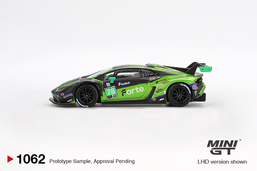 MINI GT #1062 — Lamborghini Huracán GT3 EVO2 #78 Forte Racing 2024 IMSA Daytona 24 Hrs - Image 5