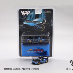 MINI GT #1021 — Mazda RX-7 RE-Amemiya Chrome Blue [ One Night in Malaysia 2025 Event Exclusive ]