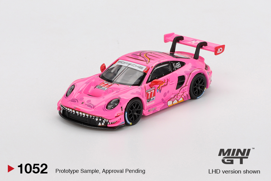 MINI GT #1052 — Porsche 911 GT3 R #77 AO Racing 2024 IMSA Road America - Image 3