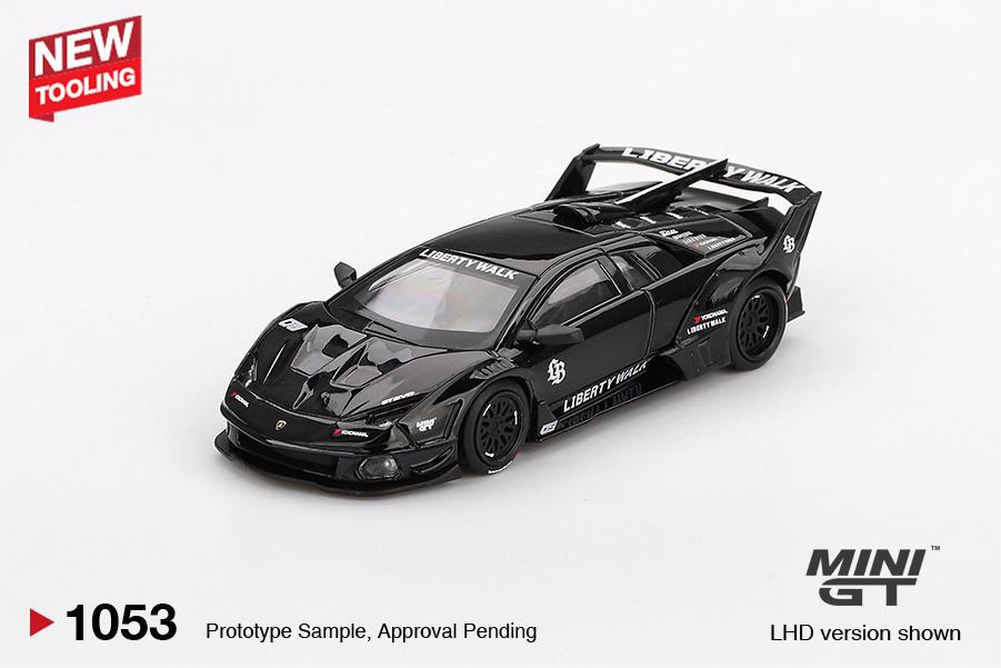 MINI GT #1053 — Lamborghini LB-Silhouette WORKS MURCIELAGO GT Evo Black - Image 3