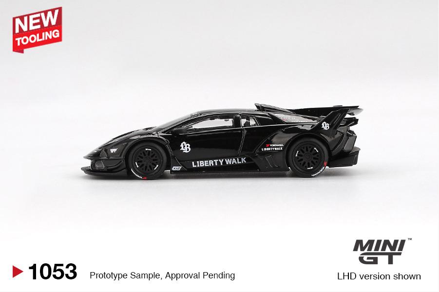 MINI GT #1053 — Lamborghini LB-Silhouette WORKS MURCIELAGO GT Evo Black - Image 5